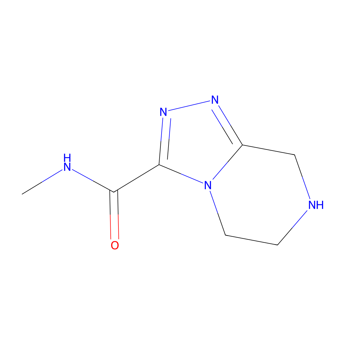 N-Methyl-5H,6H,7H,8H-[1,2,4]triazolo[4,3-a]pyrazine-3-carboxamide molecular structure, CAS 1522258-43-0
