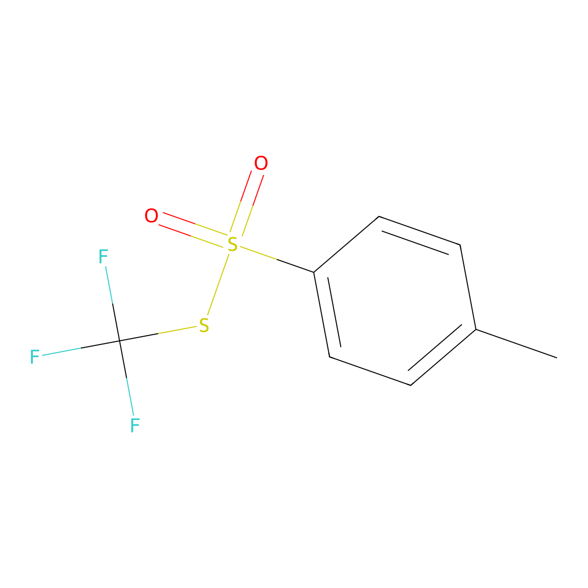 S-(Trifluoromethyl) 4-methylbenzene-1-sulfonothioate molecular structure, CAS 15223-20-8