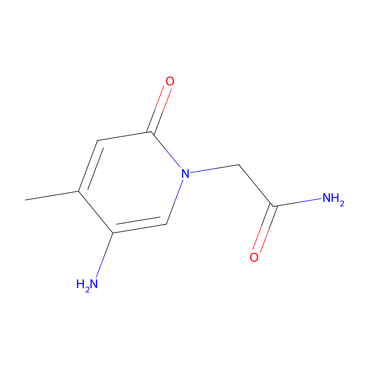 2-(5-Amino-4-methyl-2-oxopyridin-1(2h)-yl)acetamide molecular structure, CAS 1522337-00-3
