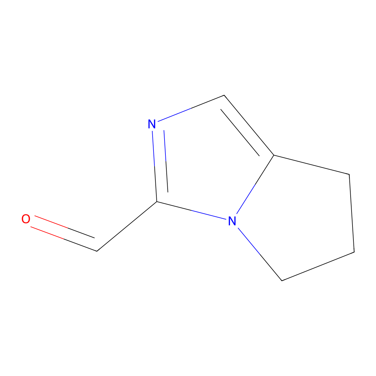 5H,6H,7H-pyrrolo[1,2-c]imidazole-3-carbaldehyde molecular structure, CAS 1522339-26-9