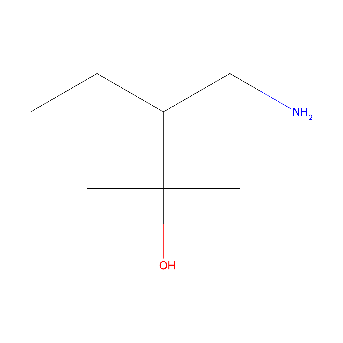 3-(Aminomethyl)-2-methylpentan-2-ol molecular structure, CAS 1522340-18-6