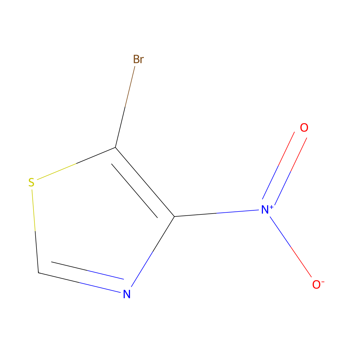 5-Bromo-4-nitrothiazole molecular structure, CAS 1522380-30-8