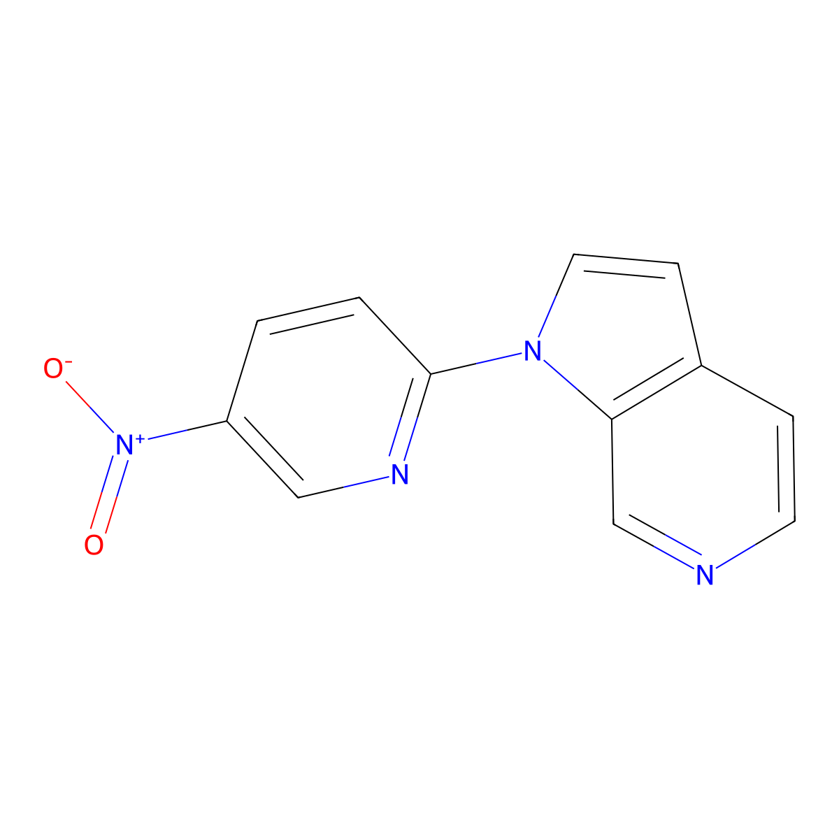 1-(5-Nitropyridin-2-YL)-1H-pyrrolo[2,3-C]pyridine molecular structure, CAS 1522449-36-0