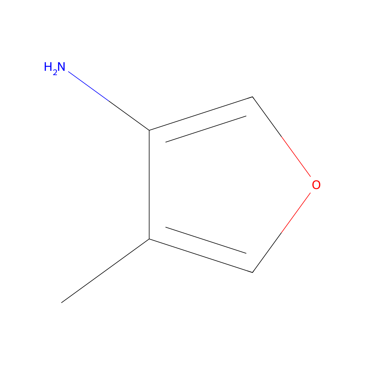 4-Methylfuran-3-amine molecular structure, CAS 1522487-98-4