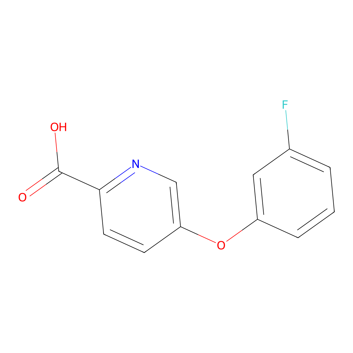 5-(3-Fluorophenoxy)pyridine-2-carboxylic acid molecular structure, CAS 1522520-75-7