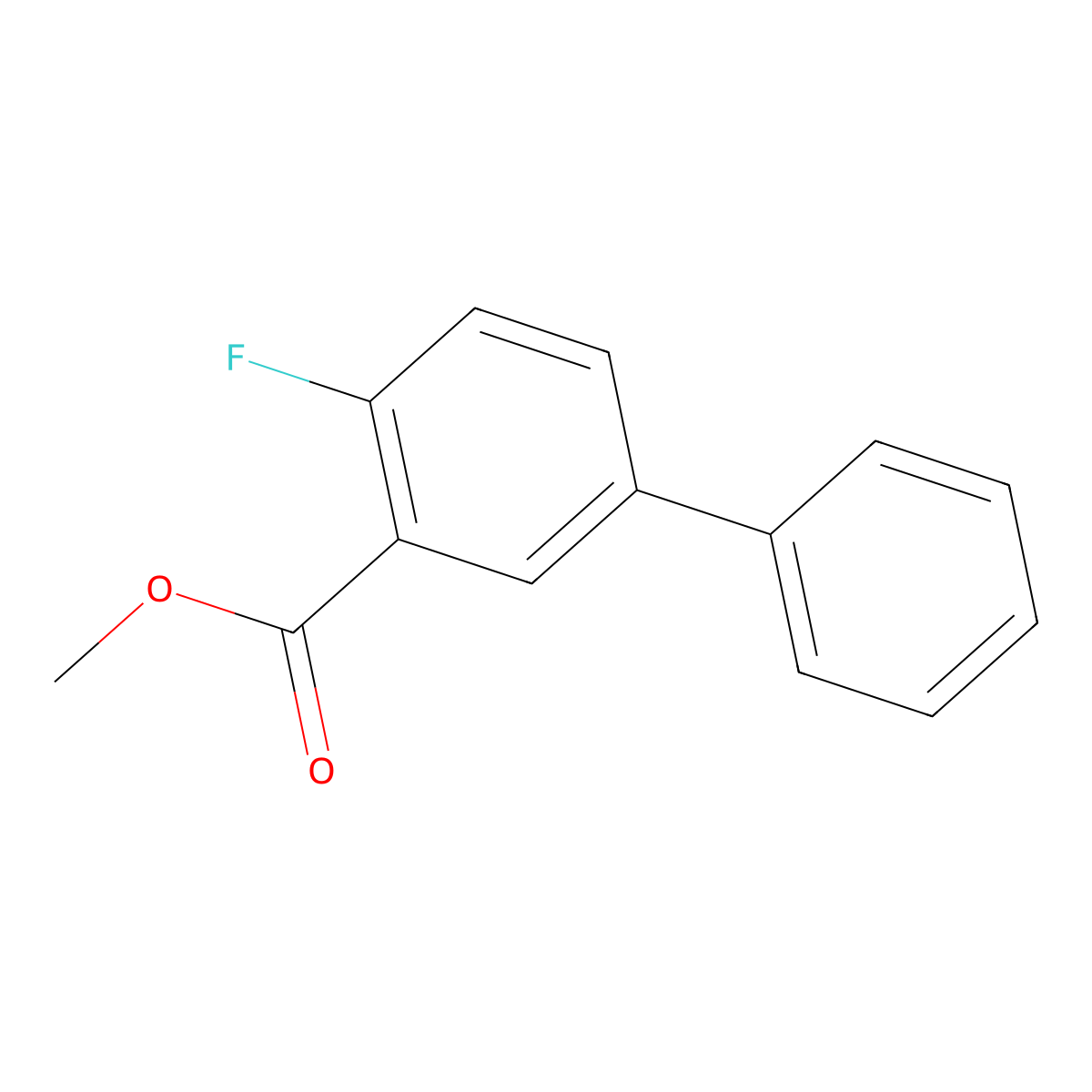 Methyl 2-fluoro-5-phenylbenzoate molecular structure, CAS 1522527-66-7
