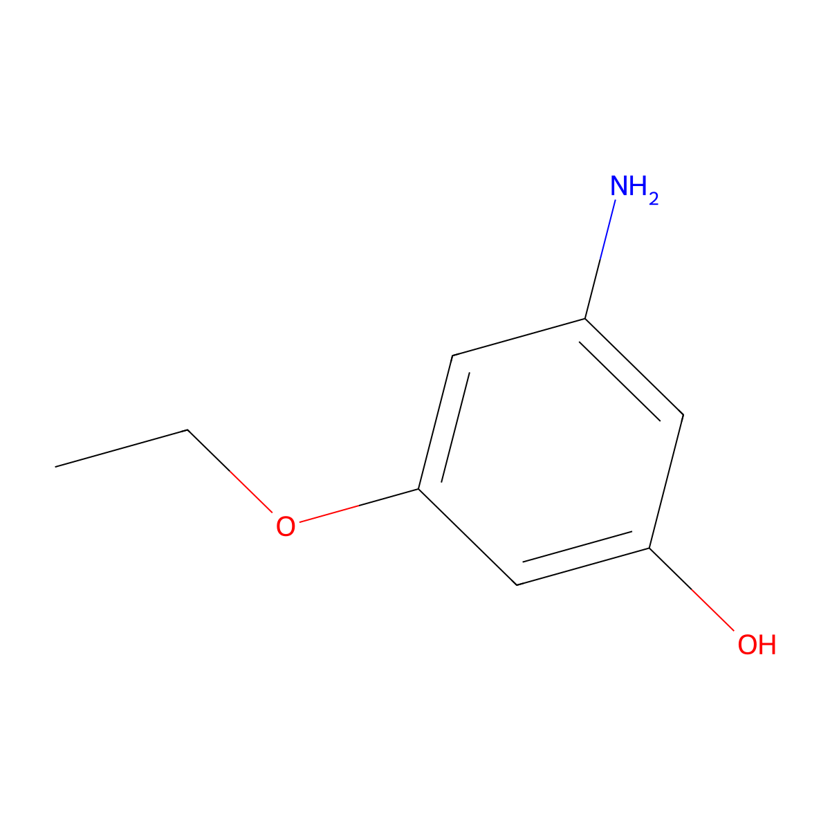 3-Amino-5-ethoxyphenol molecular structure, CAS 1522538-93-7