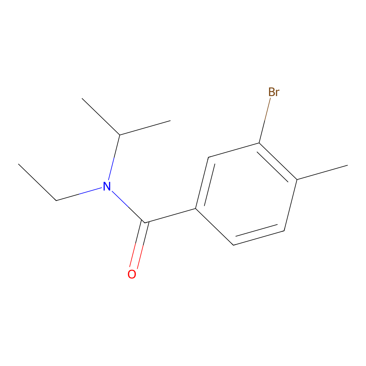 3-Bromo-N-ethyl-4-methyl-N-(1-methylethyl)benzamide molecular structure, CAS 1522553-16-7