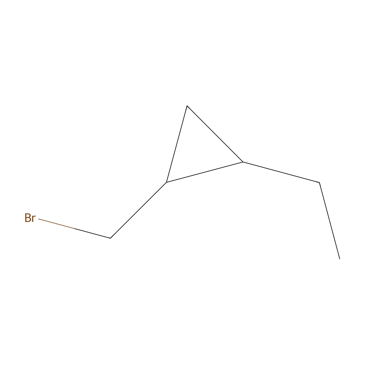 1-(Bromomethyl)-2-ethylcyclopropane molecular structure, CAS 1522557-16-9