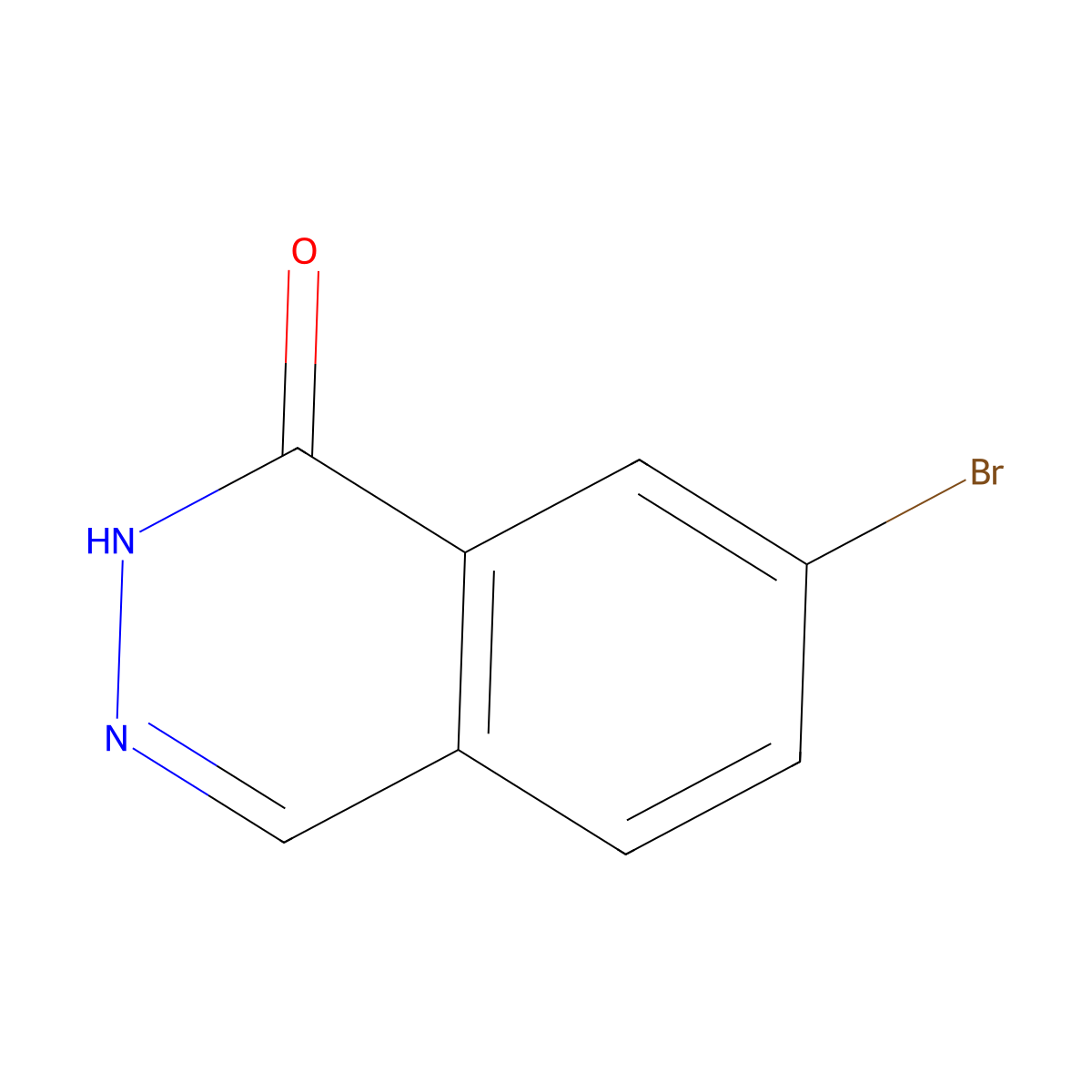 7-bromo-2H-phthalazin-1-one molecular structure, CAS 152265-57-1