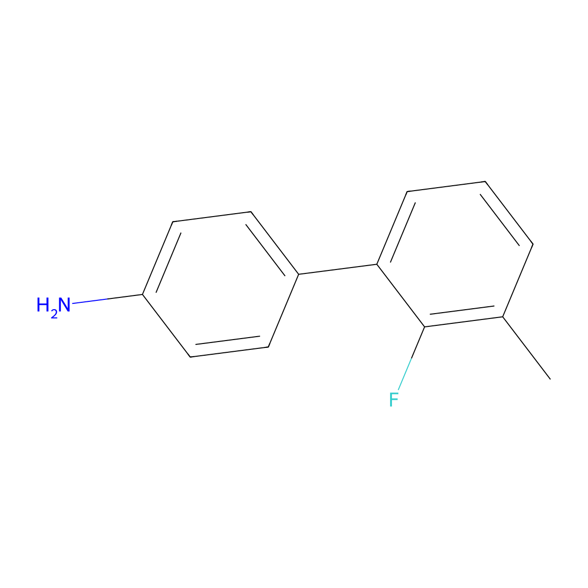 2'-Fluoro-3'-methyl[1,1'-biphenyl]-4-amine molecular structure, CAS 1522676-11-4