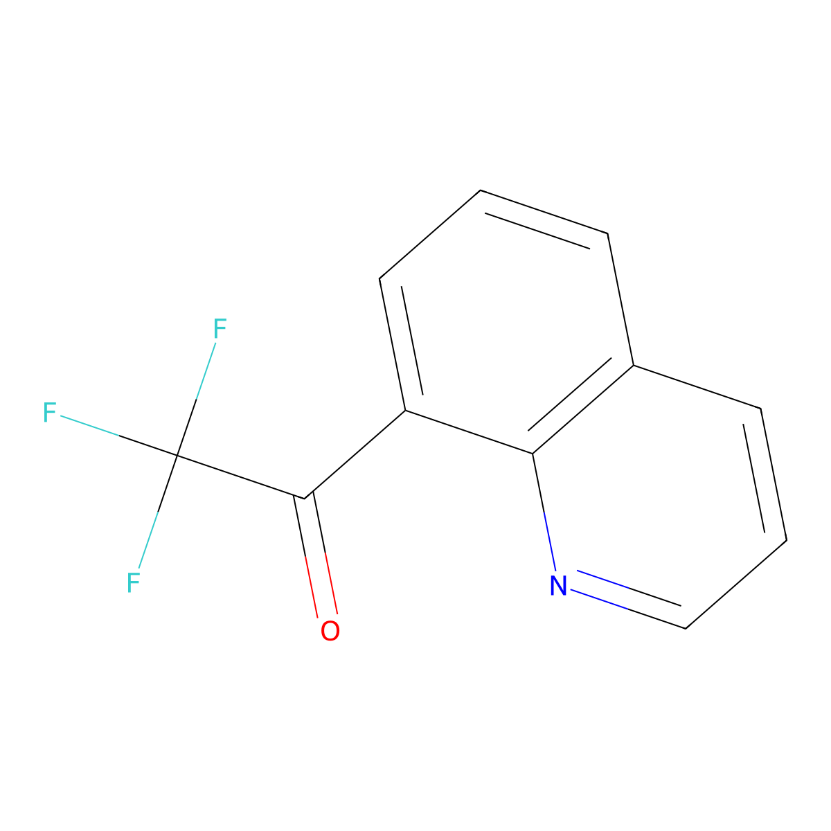 2,2,2-Trifluoro-1-(quinolin-8-yl)ethan-1-one molecular structure, CAS 1522687-41-7