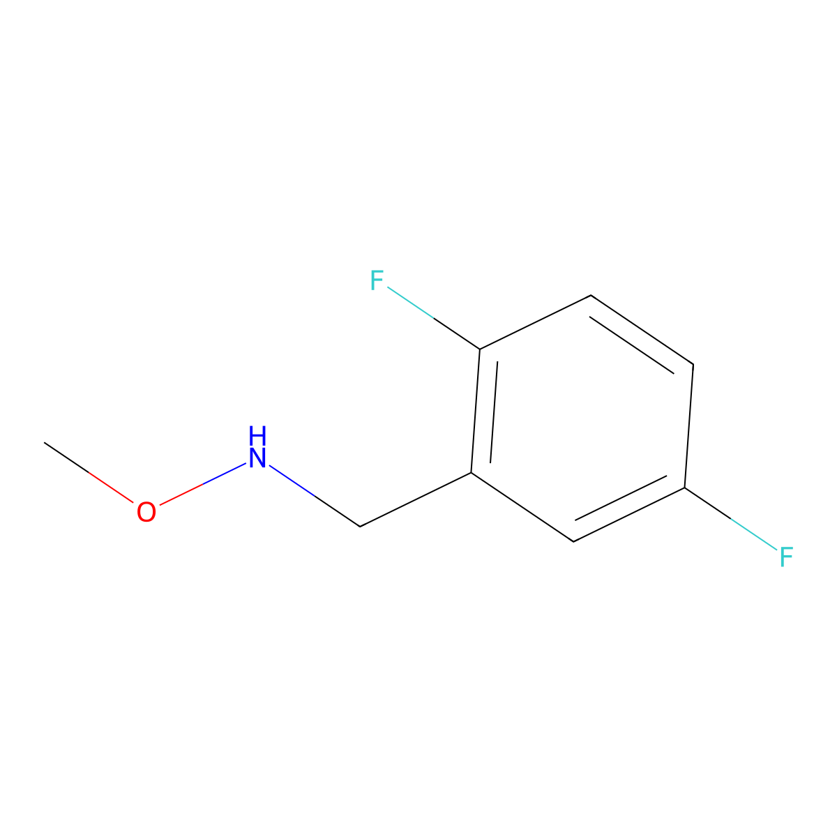 [(2,5-Difluorophenyl)methyl](methoxy)amine molecular structure, CAS 1522761-63-2