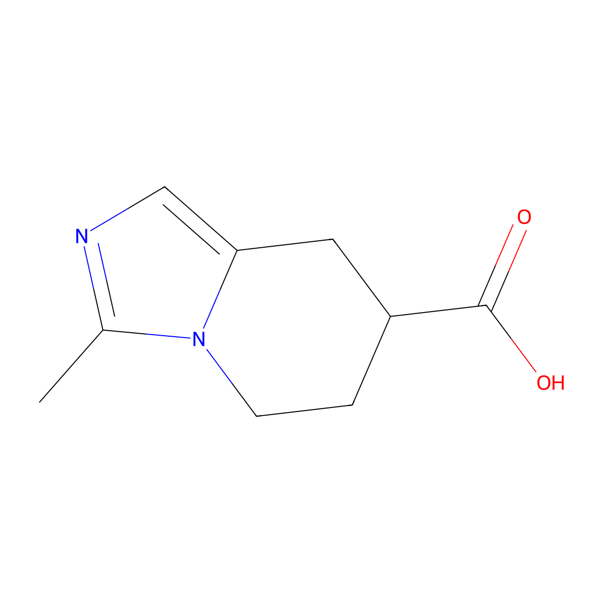 3-Methyl-5H,6H,7H,8H-imidazo[1,5-a]pyridine-7-carboxylic acid molecular structure, CAS 1522801-56-4
