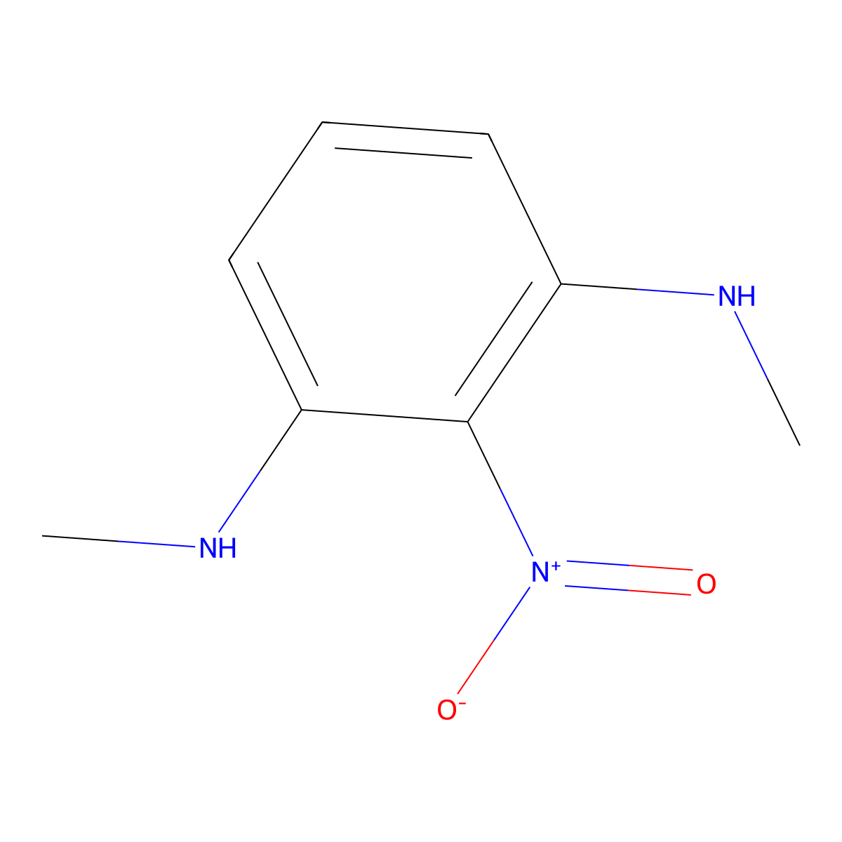 N,N'-Dimethyl-2-nitro-benzene-1,3-diamine molecular structure, CAS 1522819-60-8