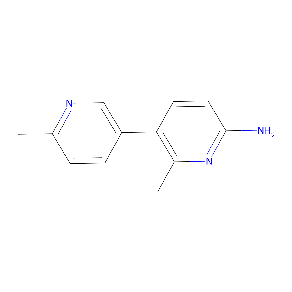 6-Methyl-5-(6-methylpyridin-3-yl)pyridin-2-amine molecular structure, CAS 1522830-69-8