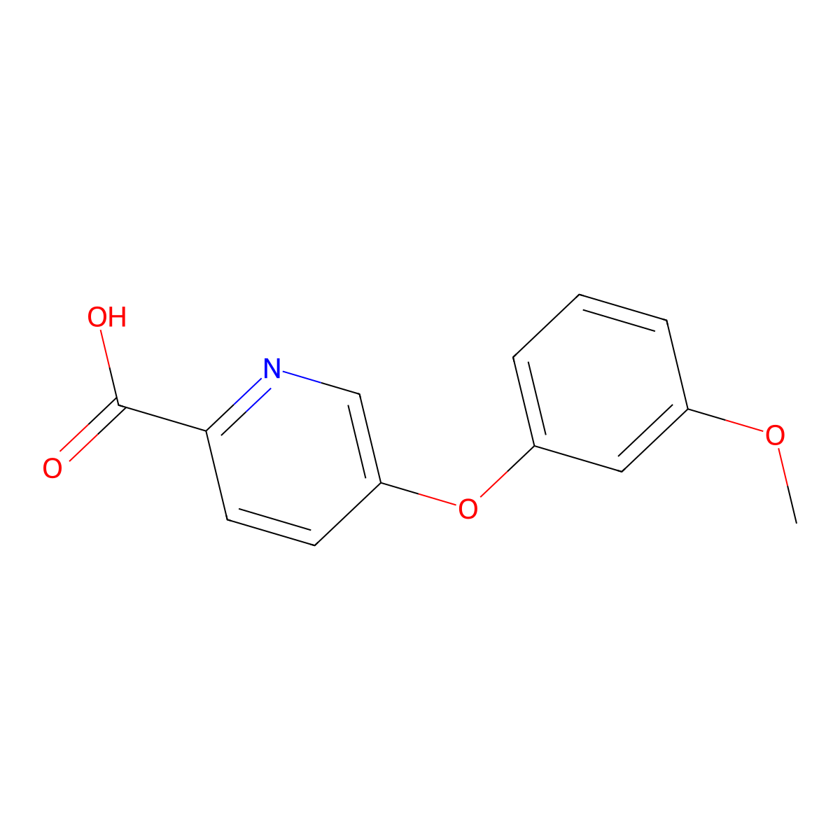 5-(3-Methoxyphenoxy)pyridine-2-carboxylic acid molecular structure, CAS 1522871-82-4