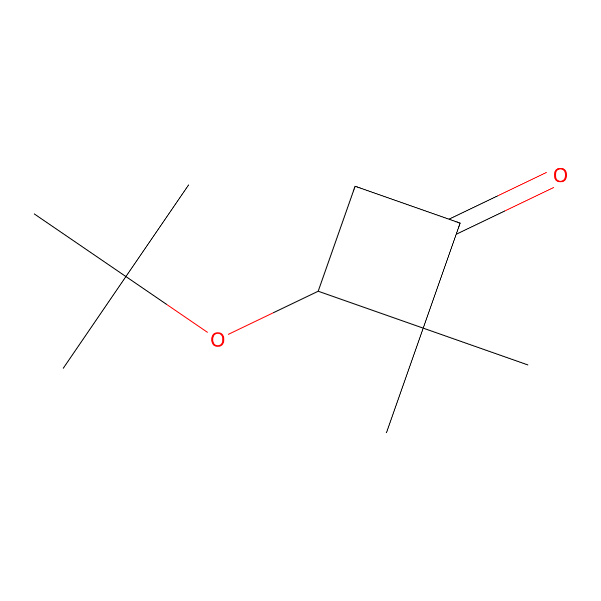 3-(Tert-butoxy)-2,2-dimethylcyclobutan-1-one molecular structure, CAS 1522873-52-4
