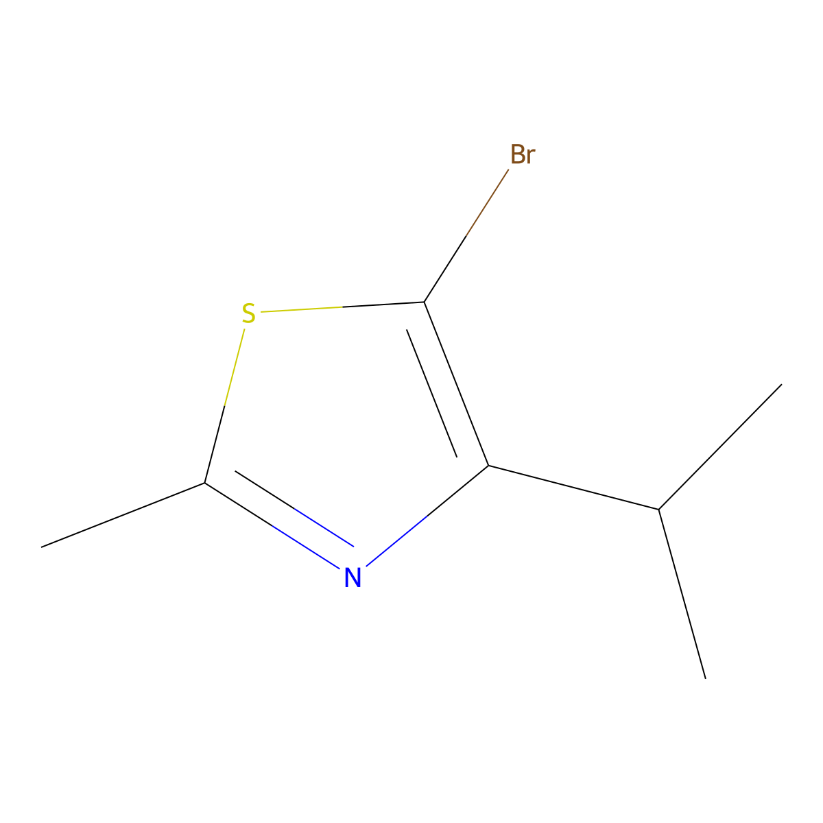5-Bromo-2-methyl-4-(iso-propyl)thiazole molecular structure, CAS 1522901-38-7