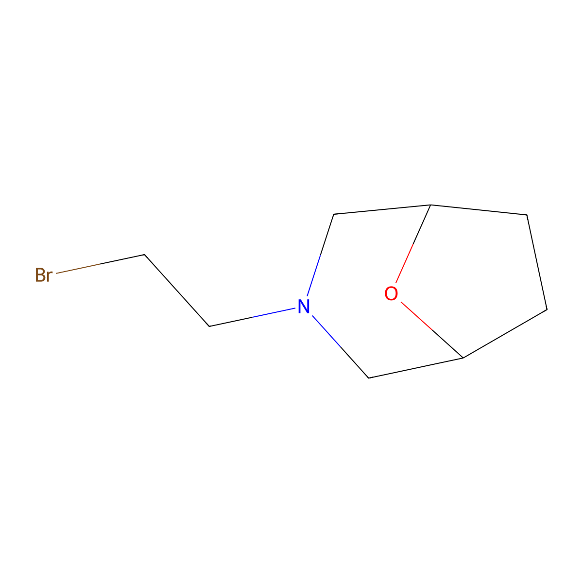 3-(2-Bromoethyl)-8-oxa-3-azabicyclo[3.2.1]octane molecular structure, CAS 1522904-30-8