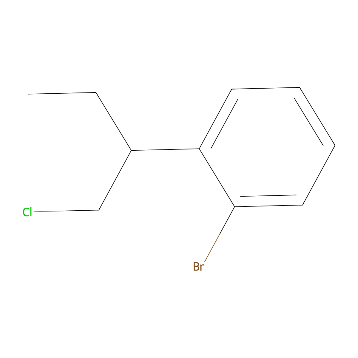 1-Bromo-2-(1-chlorobutan-2-yl)benzene molecular structure, CAS 1522918-07-5