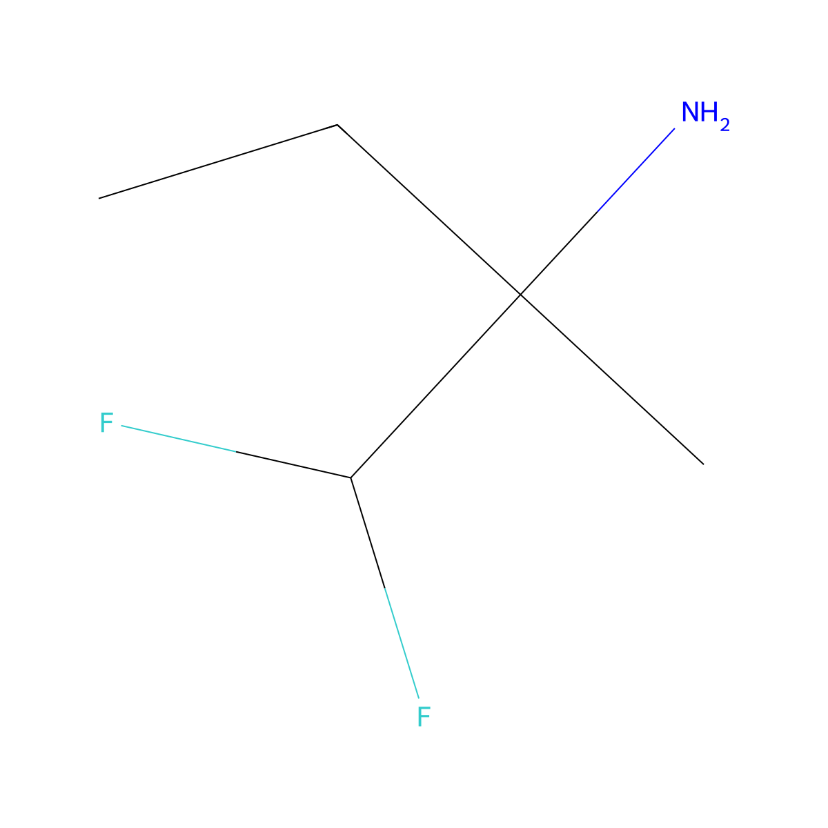 1,1-Difluoro-2-methylbutan-2-amine molecular structure, CAS 1522928-48-8