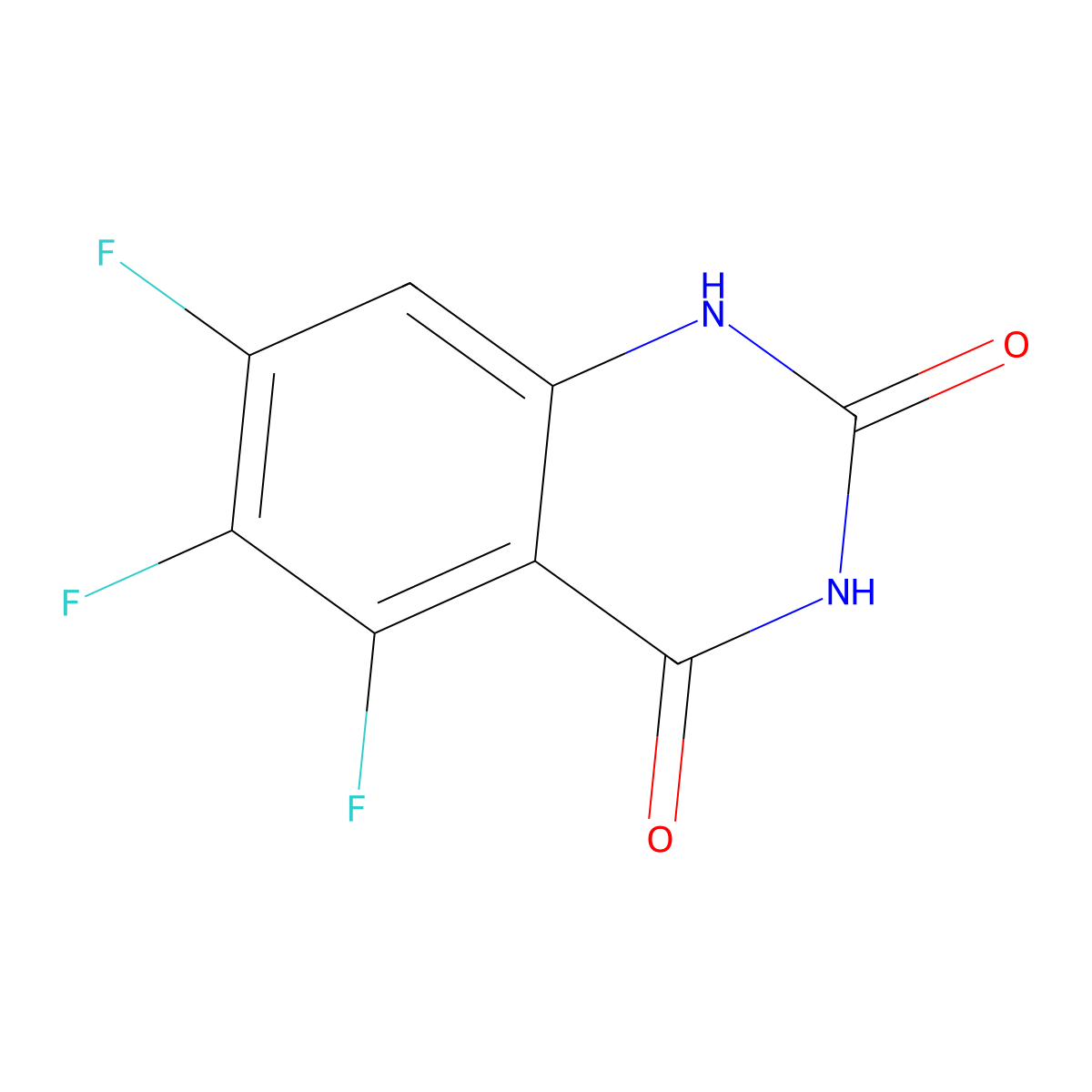 5,6,7-Trifluoro-1,2,3,4-tetrahydroquinazoline-2,4-dione molecular structure, CAS 1522940-45-9
