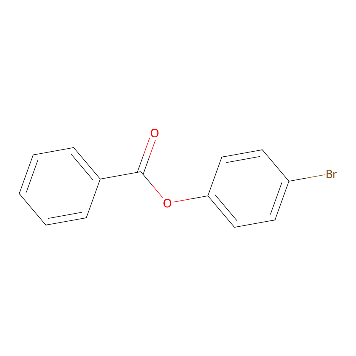 4-Bromophenyl benzoate molecular structure, CAS 1523-17-7
