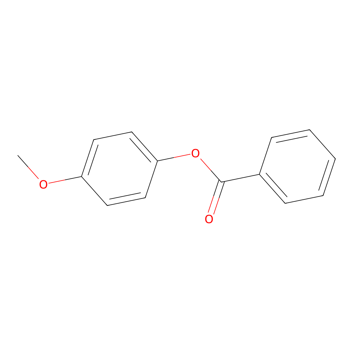 4-Methoxyphenyl benzoate molecular structure, CAS 1523-19-9