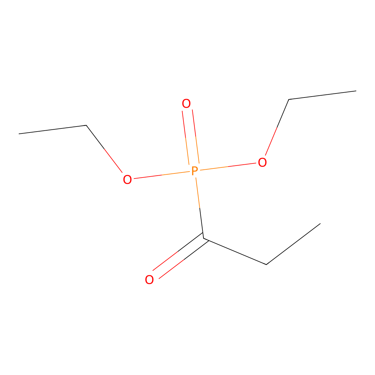 Propionylphosphonic Acid Diethyl Ester molecular structure, CAS 1523-68-8