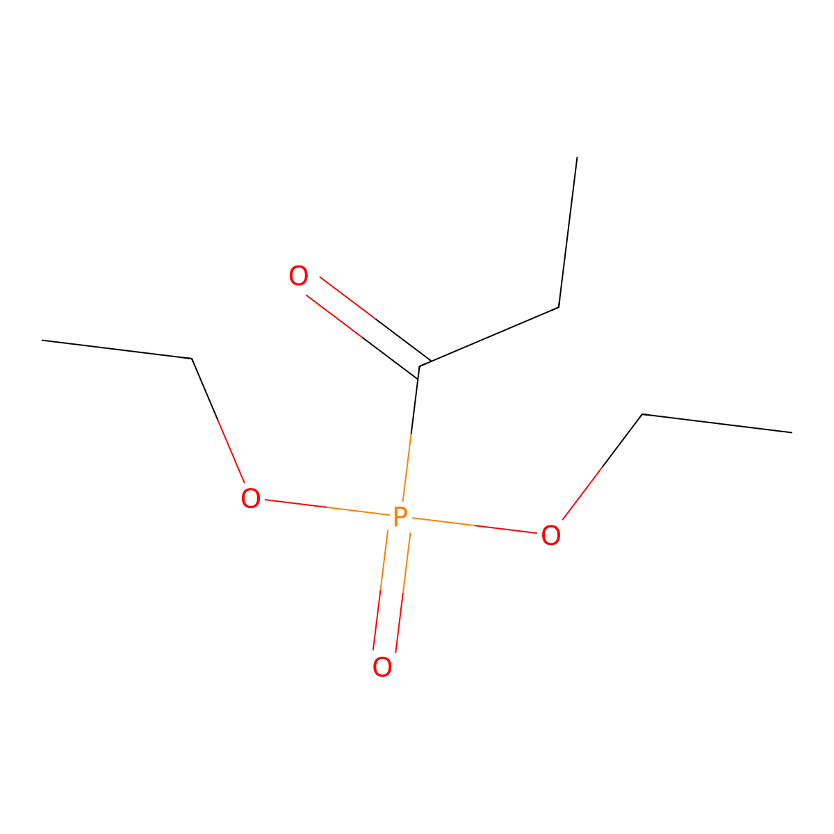Propionylphosphonic Acid Diethyl Ester molecular structure, CAS 1523-68-8