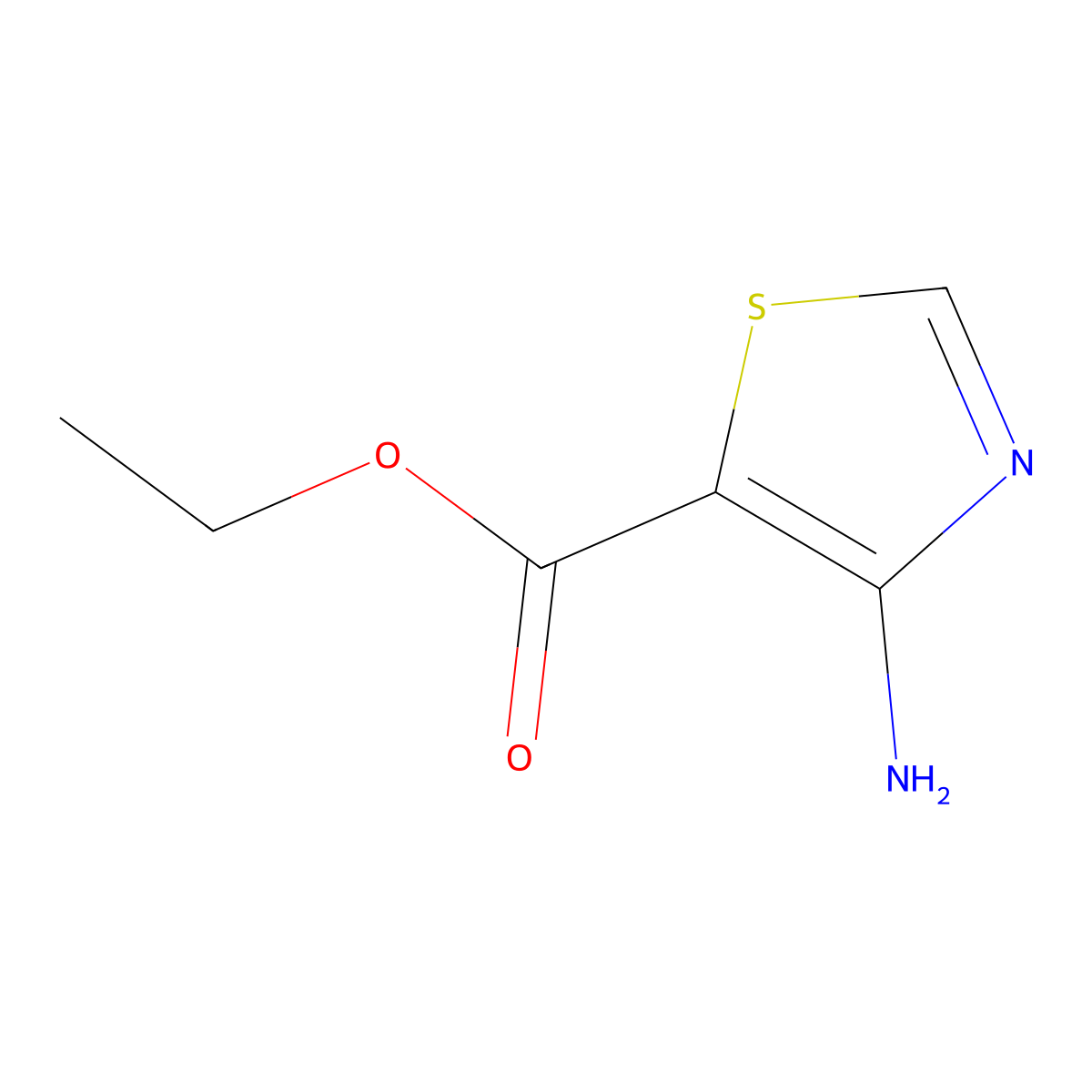 4-Aminothiazole-5-carboxylic acid ethyl ester molecular structure, CAS 152300-59-9