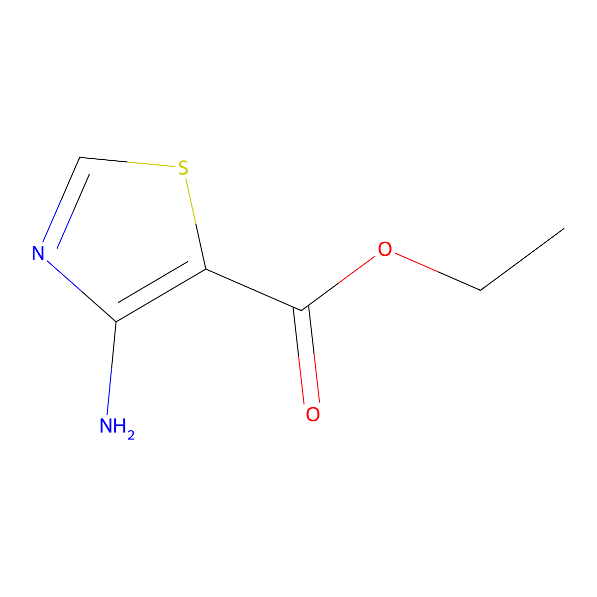 4-Aminothiazole-5-carboxylic acid ethyl ester molecular structure, CAS 152300-59-9