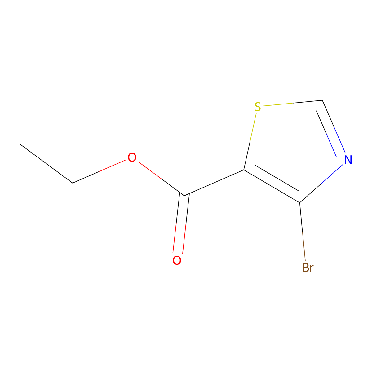 4-Bromo-thiazole-5-carboxylic acid ethyl ester molecular structure, CAS 152300-60-2
