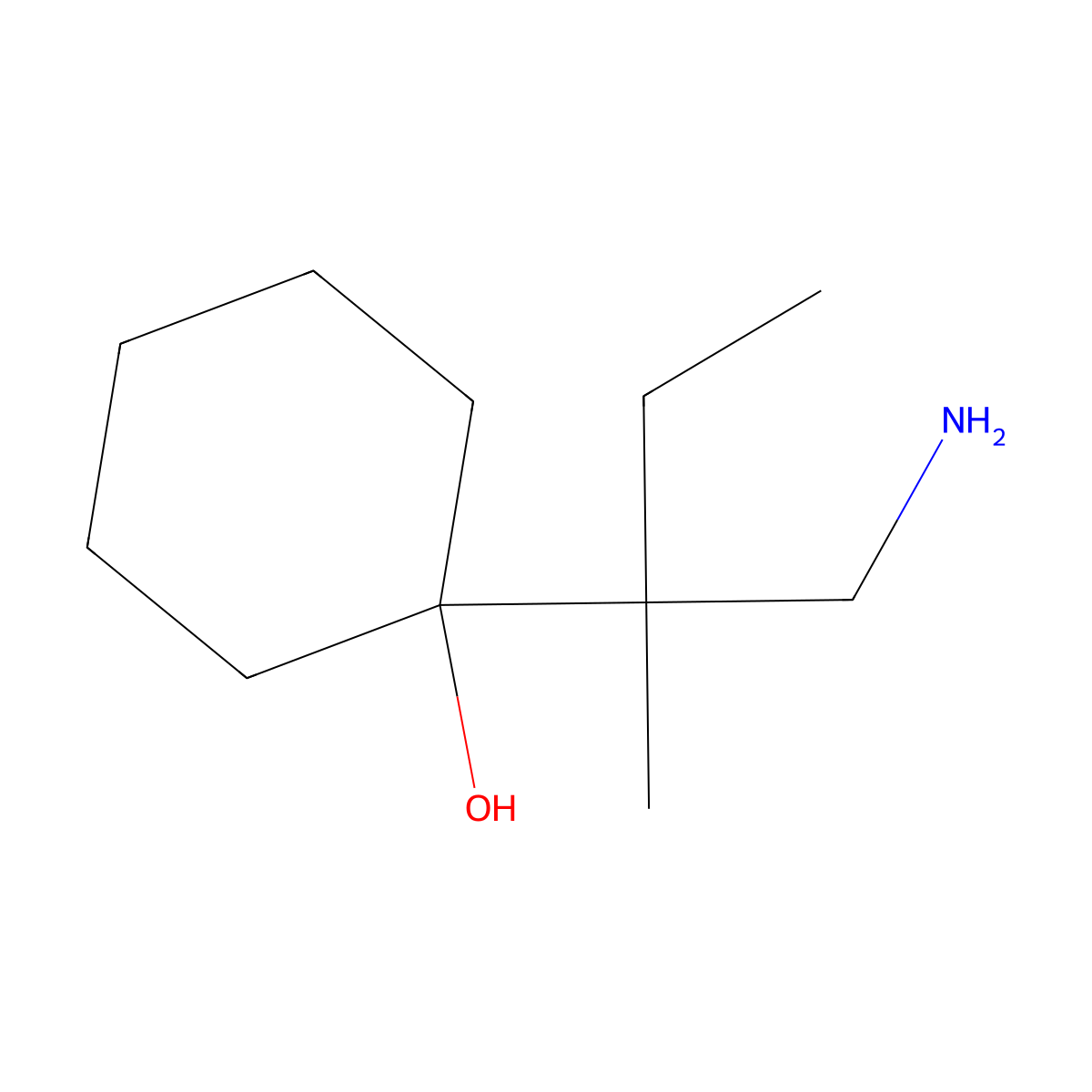 1-(1-Amino-2-methylbutan-2-yl)cyclohexan-1-ol molecular structure, CAS 1523012-73-8