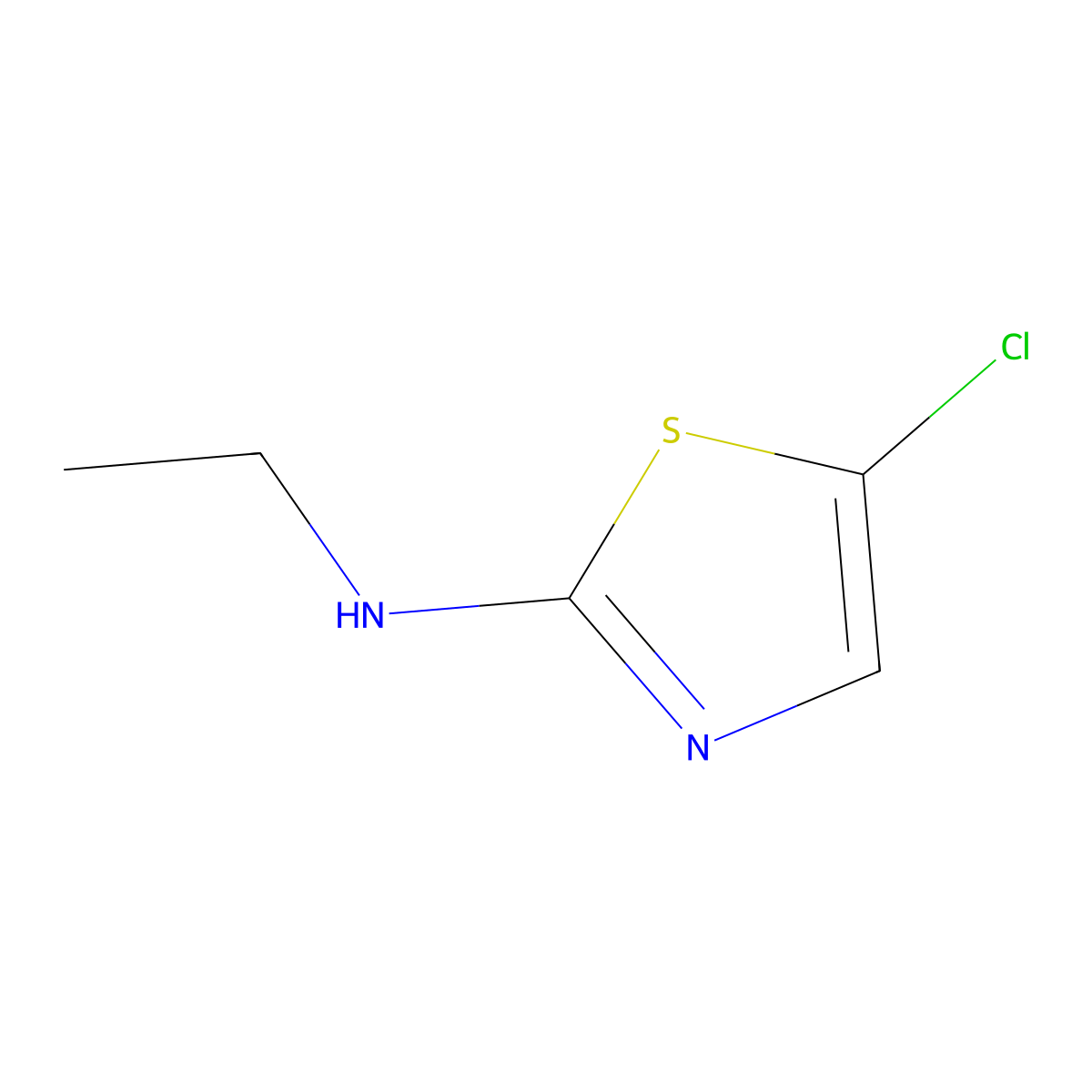 5-chloro-N-ethyl-1,3-thiazol-2-amine molecular structure, CAS 1523025-81-1