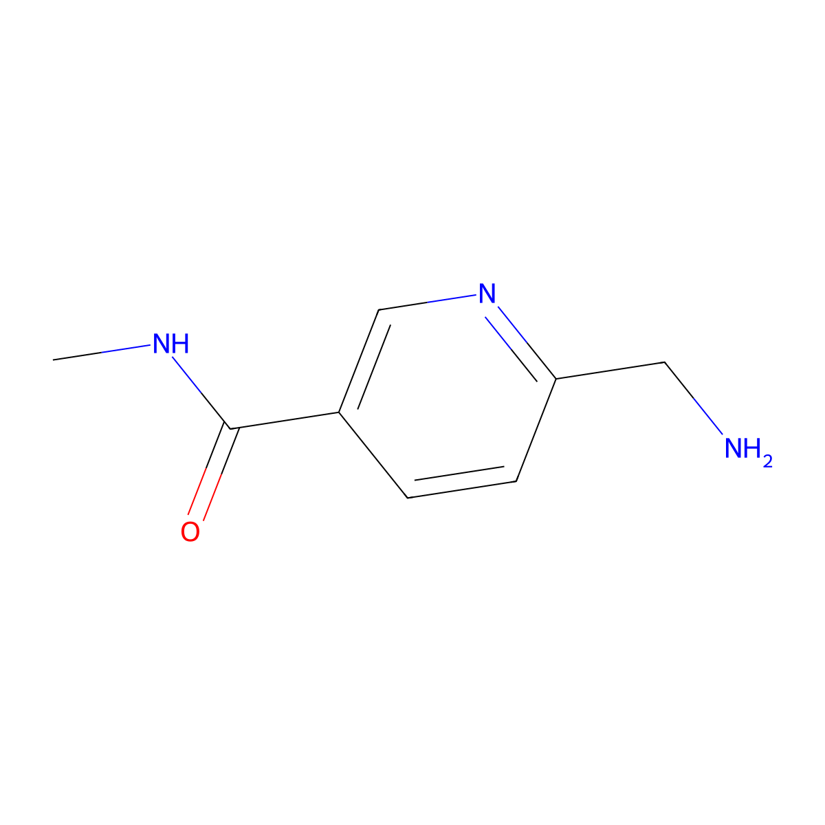 6-(Aminomethyl)-N-methylpyridine-3-carboxamide molecular structure, CAS 1523072-63-0