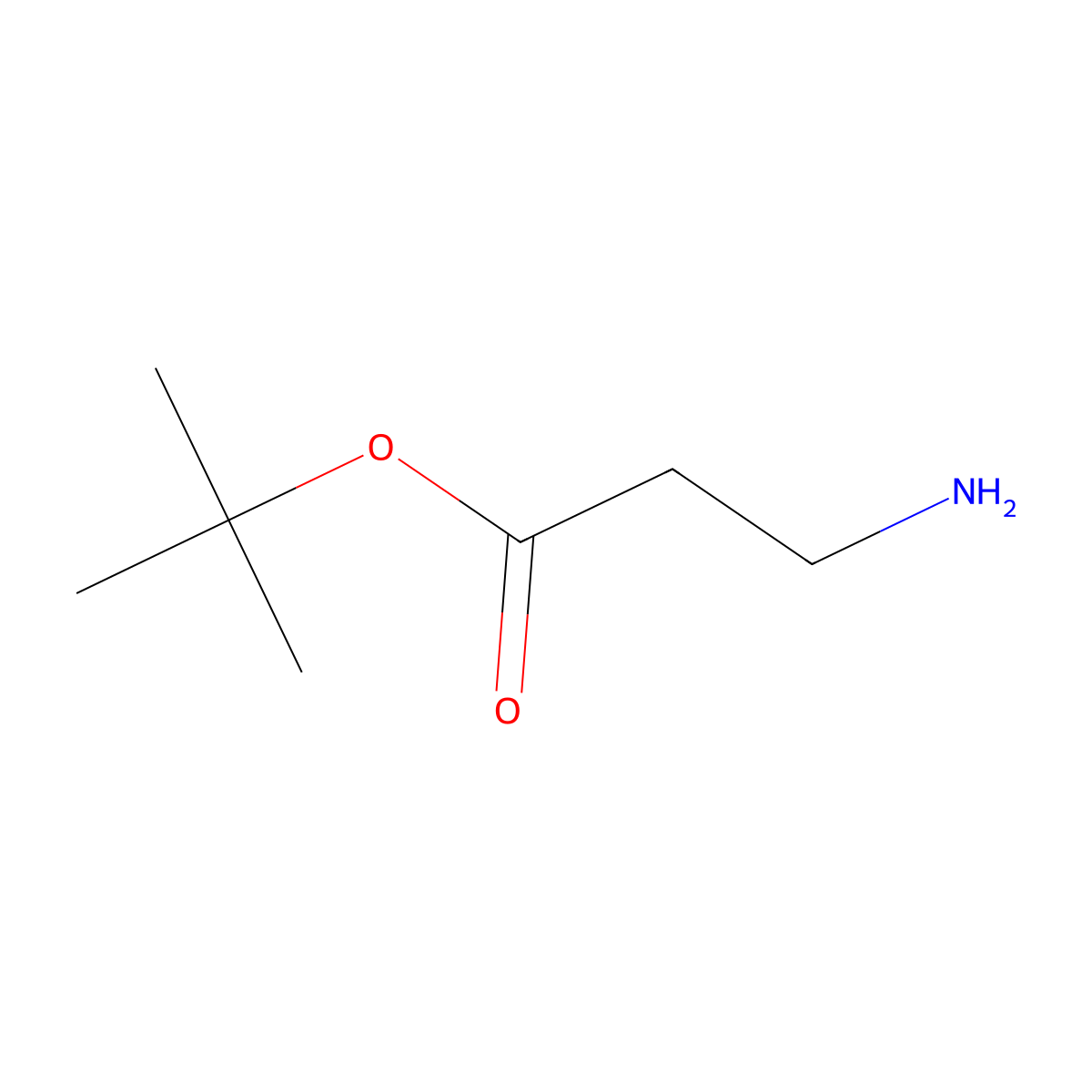 tert-Butyl 3-aminopropanoate molecular structure, CAS 15231-41-1