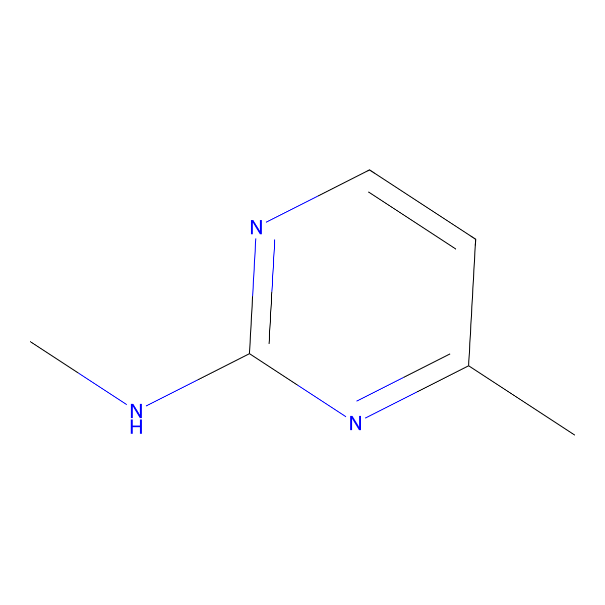 N,4-Dimethylpyrimidin-2-amine molecular structure, CAS 15231-63-7