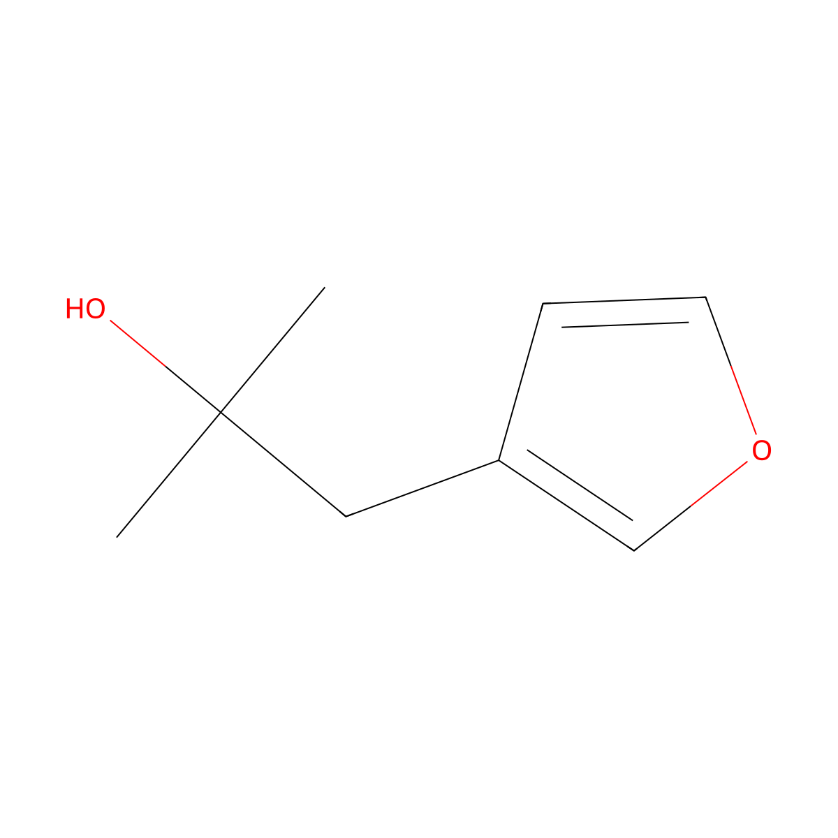 1-(Furan-3-yl)-2-methylpropan-2-ol molecular structure, CAS 1523101-77-0