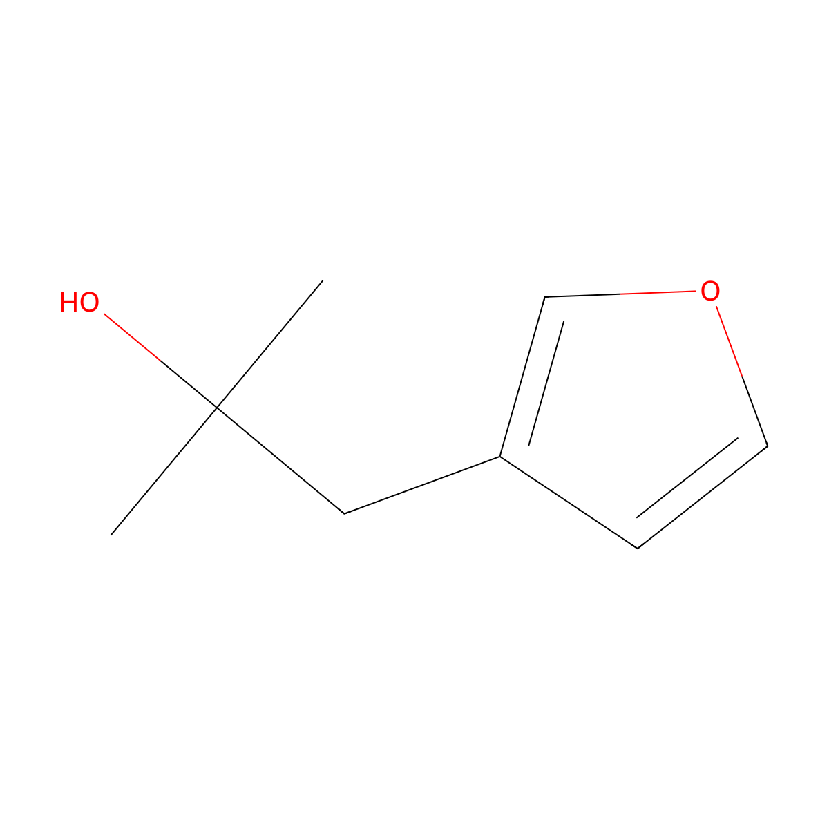 1-(Furan-3-yl)-2-methylpropan-2-ol molecular structure, CAS 1523101-77-0