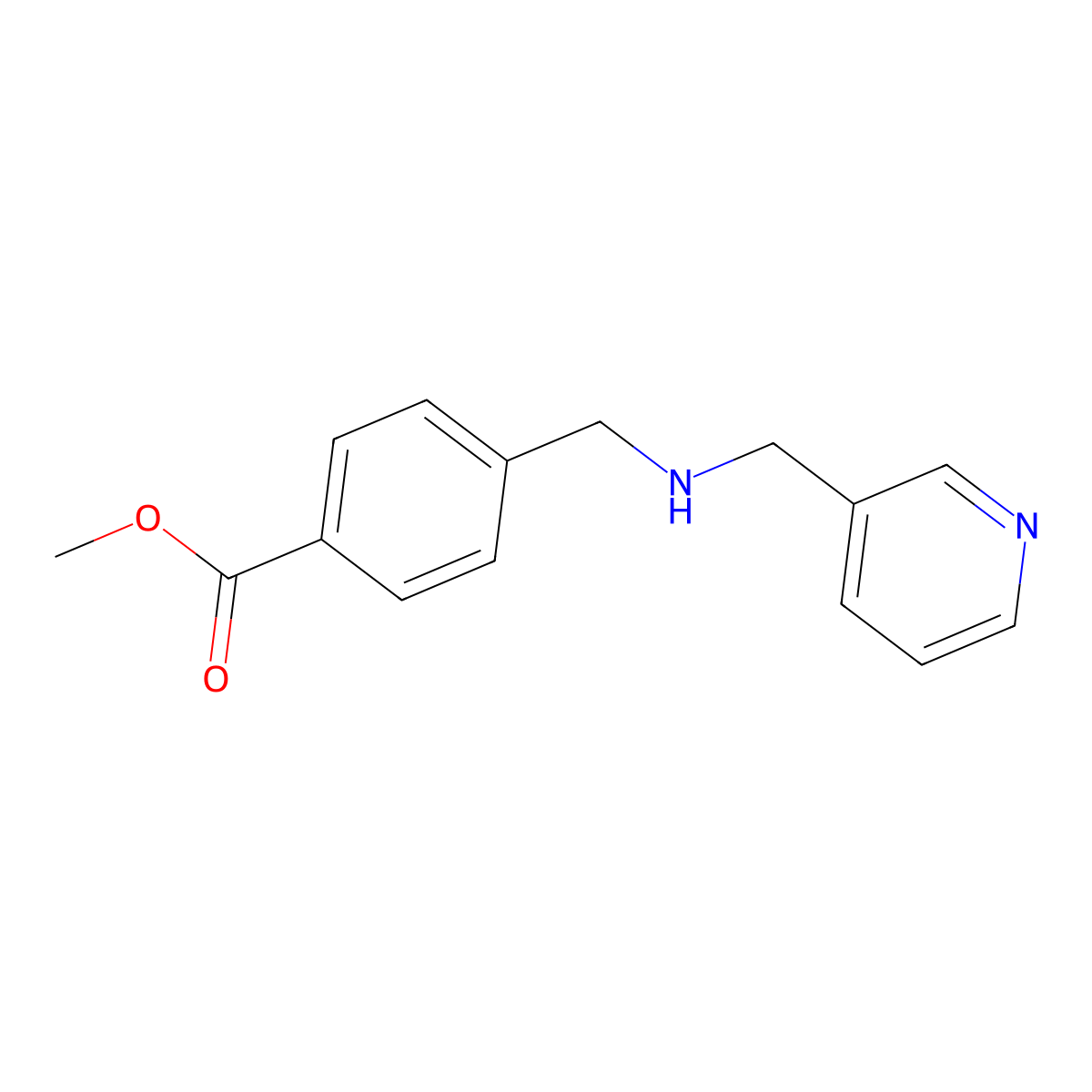 Methyl 4-(((pyridin-3-ylmethyl)amino)methyl)benzoate molecular structure, CAS 152312-40-8