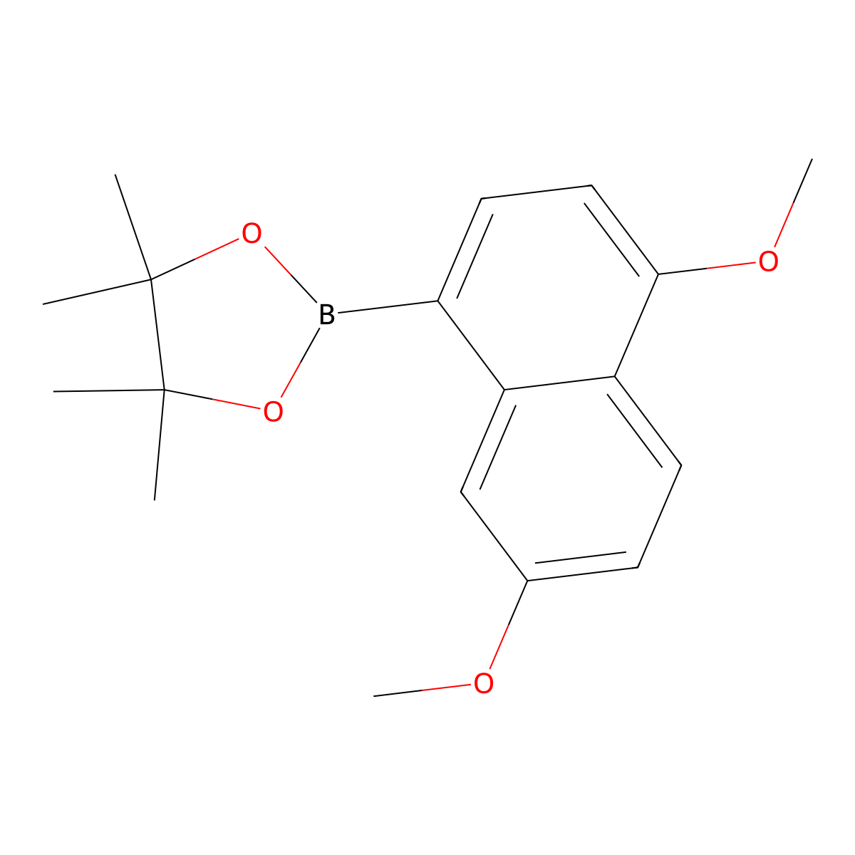 2-(4,7-Dimethoxynaphthalen-1-yl)-4,4,5,5-tetramethyl-1,3,2-dioxaborolane molecular structure, CAS 1523130-34-8