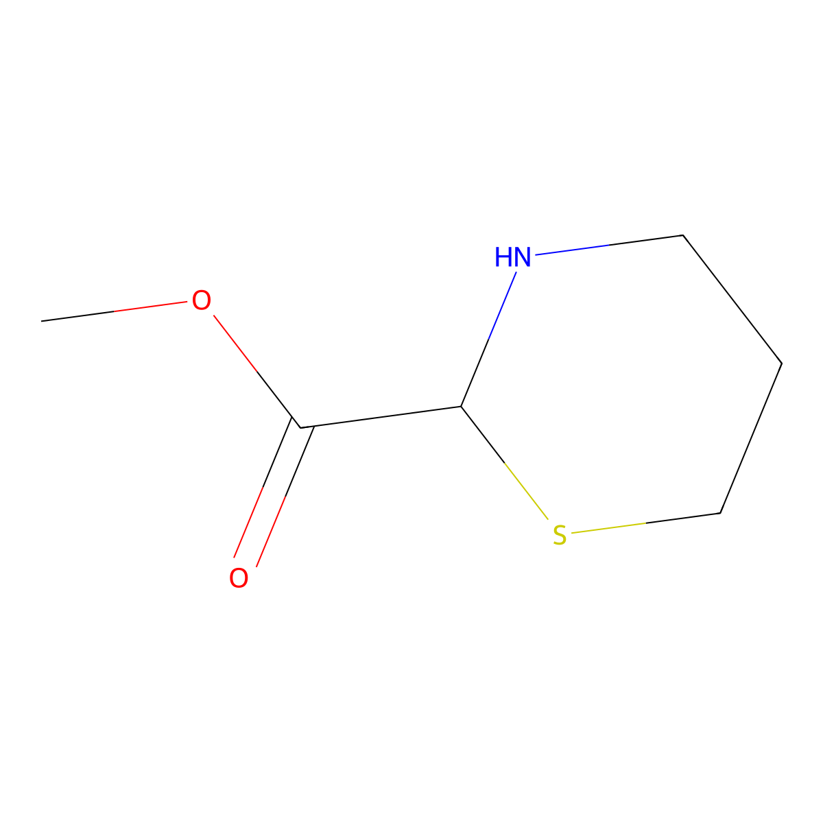 Methyl 1,3-thiazinane-2-carboxylate molecular structure, CAS 1523131-96-5