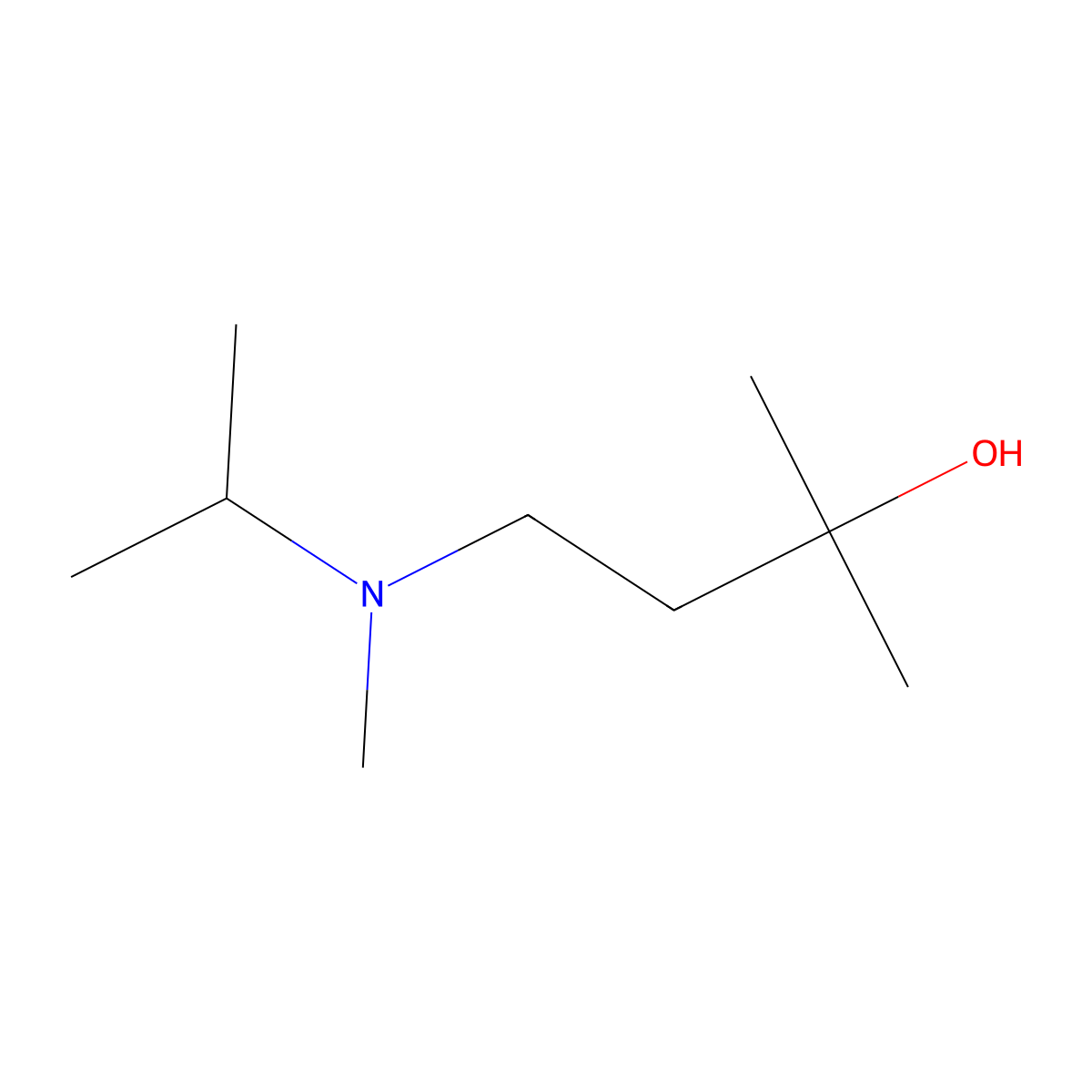 2-Methyl-4-[methyl(propan-2-yl)amino]butan-2-ol molecular structure, CAS 1523137-88-3