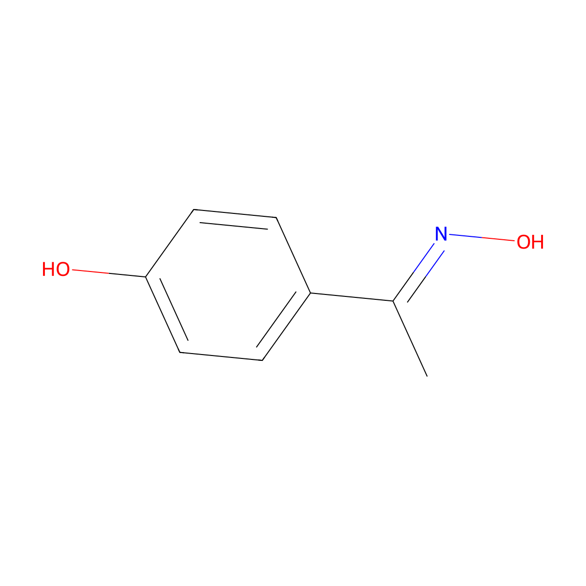 1-(4-Hydroxyphenyl)ethanone Oxime molecular structure, CAS 1523144-51-5