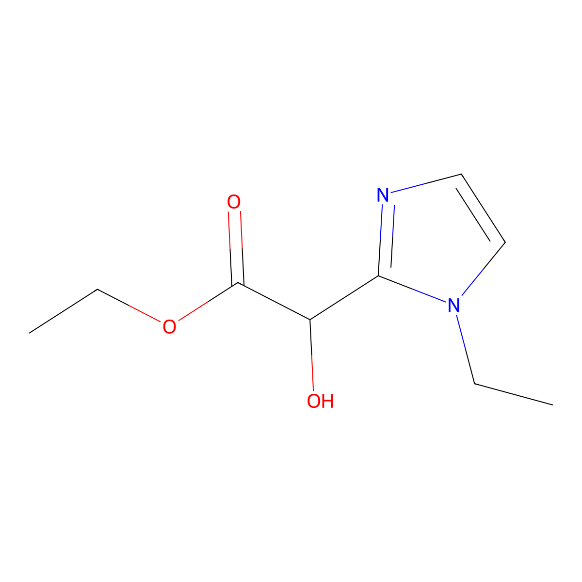 Ethyl 2-(1-ethyl-1h-imidazol-2-yl)-2-hydroxyacetate molecular structure, CAS 1523161-88-7
