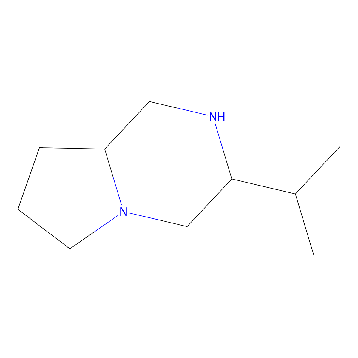 3-Isopropyloctahydropyrrolo[1,2-a]pyrazine molecular structure, CAS 1523181-47-6