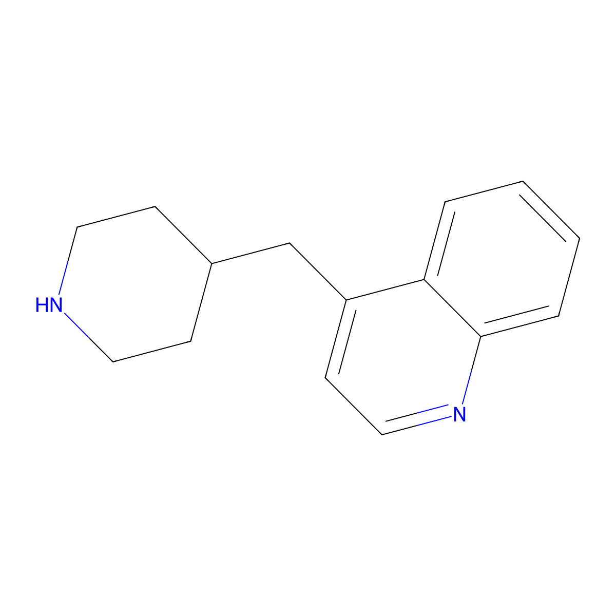 4-[(Piperidin-4-yl)methyl]quinoline molecular structure, CAS 1523194-18-4