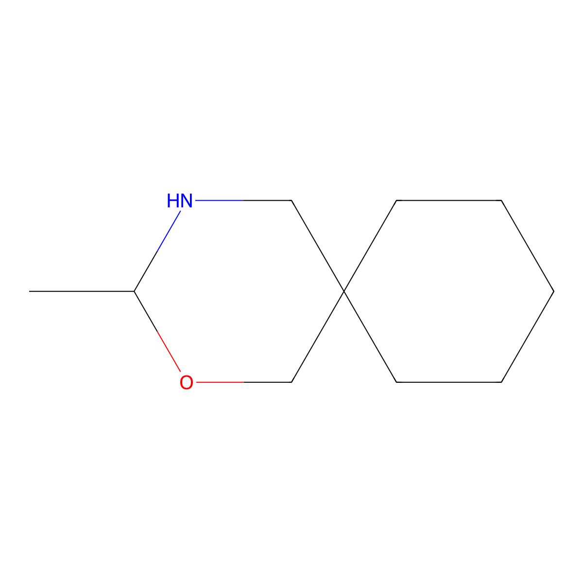 3-Methyl-2-oxa-4-azaspiro[5.5]undecane molecular structure, CAS 1523199-07-6